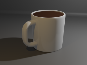 Cup With Coffee 3D Model