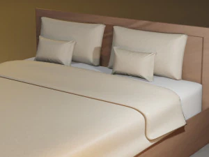 Double Nordic Bed 3D Model