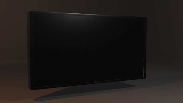 Black TV Modello 3D .c4d .max .obj .3ds .fbx .stl .blend 