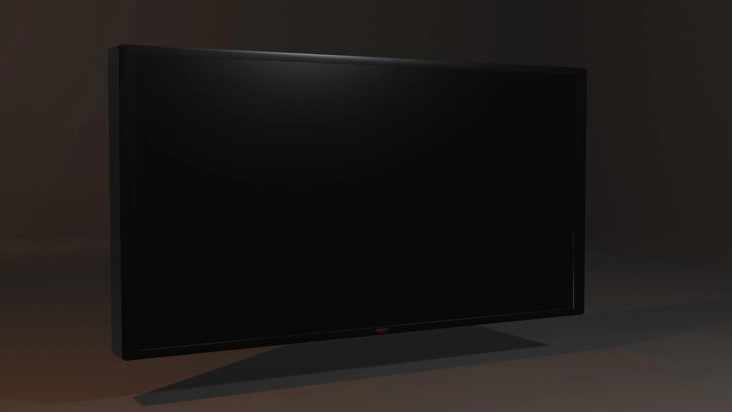 Black TV 3D Model .c4d .max .obj .3ds .fbx .stl .blend