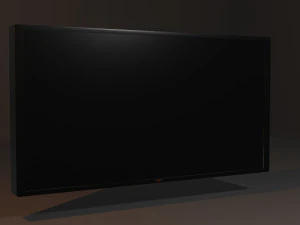 黒のテレビ 3Dモデル