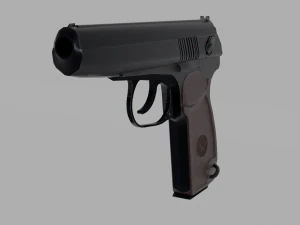 Makarovs pistol PM 3D Model