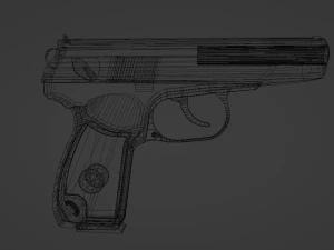 Makarovs pistol PM 3D Model