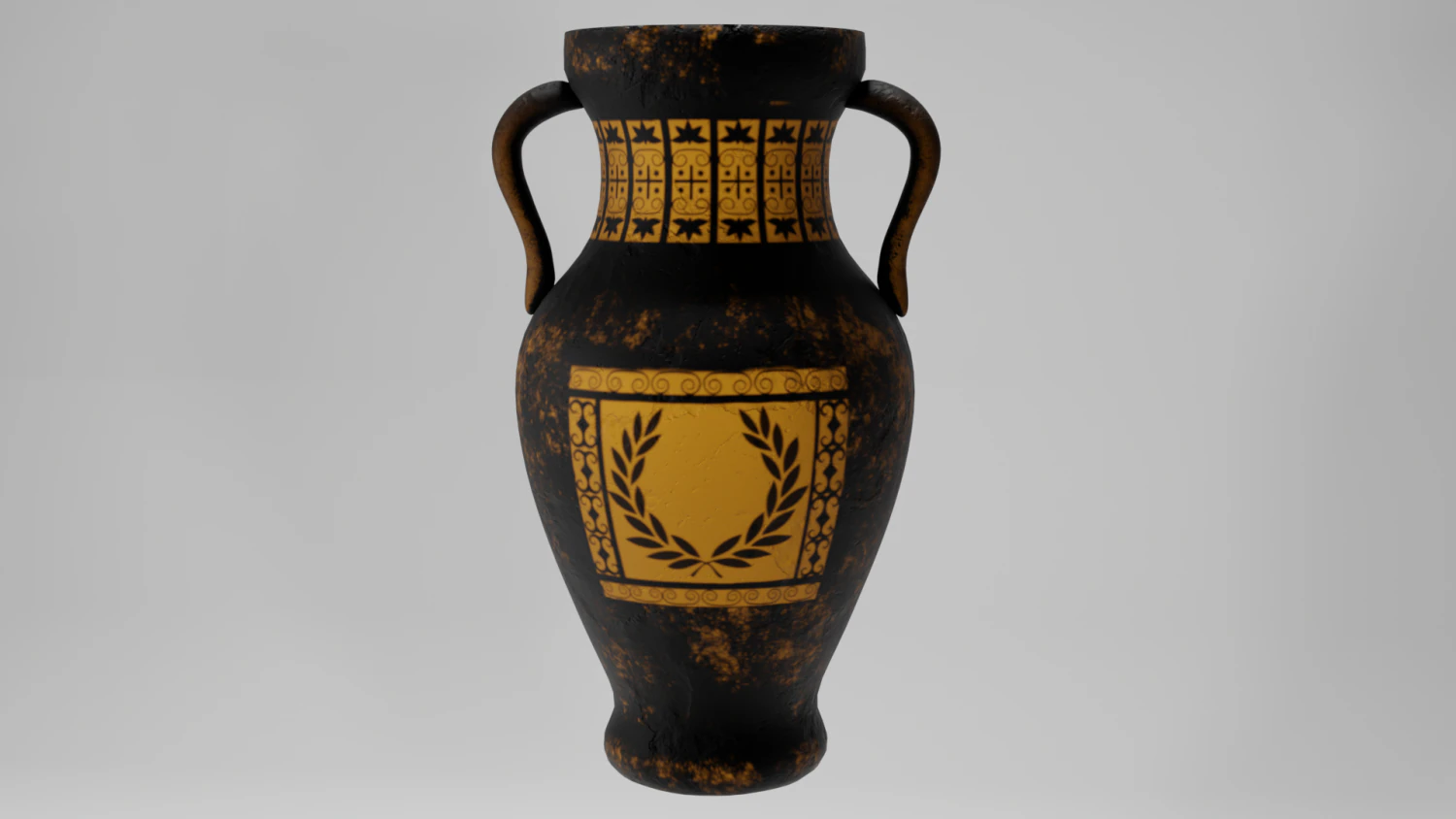 Old greek vase 3D Model .c4d .max .obj .3ds .fbx .stl .blend