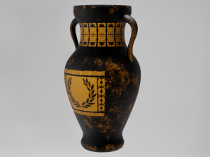 Old greek vase 3Dモデル