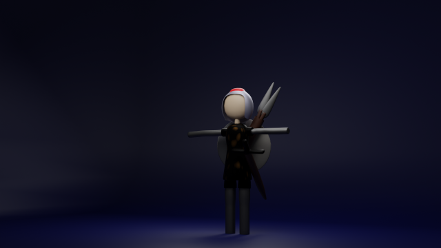 Warrior 01 3D 모델 .c4d .max .obj .3ds .fbx .stl .blend 