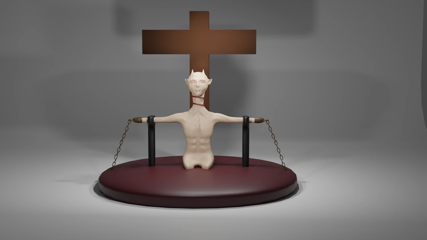 The trapped demon01 3D Print Model .c4d .max .obj .3ds .fbx .stl .blend