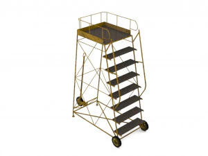 机场梯子 3D 模型