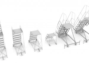 机场梯子 3D 模型