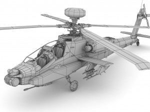Apache AH-64D Longbow 3Dモデル