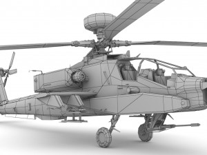 Apache AH-64D Longbow 3Dモデル