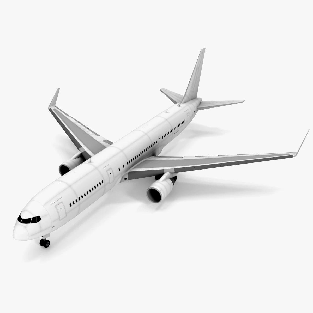 Boeing 767-300ER 3D Model .c4d .max .obj .3ds .fbx .stl .blend 