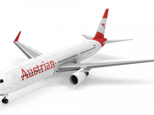 Boeing 767-300ER Austrian Airlines 3D Model