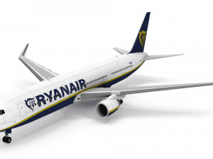 Boeing 767-300ER Ryanair Airlines Modelo 3D