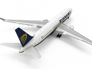 Boeing 767-300ER Ryanair Airlines Modelo 3D