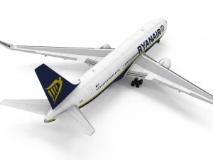 ボーイング 767-300ER ライアンエアー航空 3Dモデル