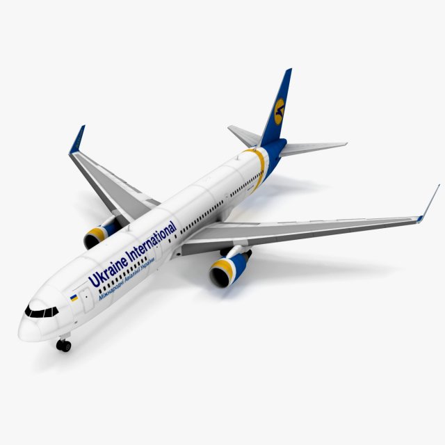 Boeing 767-300ER UIA Modello 3D .c4d .max .obj .3ds .fbx .stl .blend 
