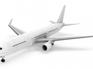 Boeing 767-300ER UIA Modello 3D