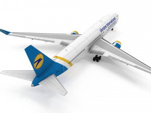 Boeing 767-300ER UIA Modello 3D