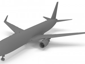 Boeing 767-300ER UIA Modello 3D