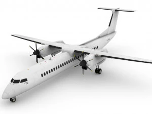 Dash Q400 3D Model