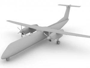 Dash Q400 3D Model