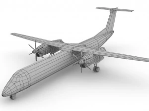 Dash Q400 3D Model
