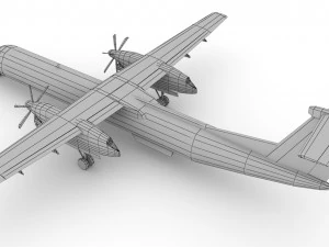 Dash Q400 3D Model
