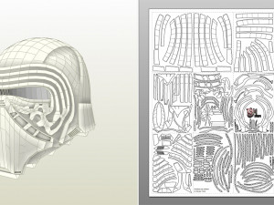 Kylo Ren Helmet 3D 모델
