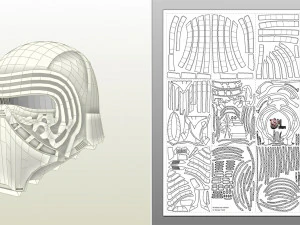 Kylo Ren Helmet 3D Model