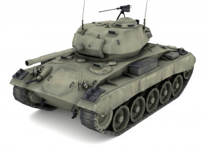 M24 Chaffee Modèle 3D