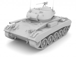 M24 Chaffee Modèle 3D