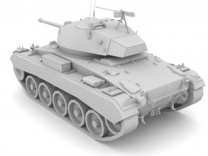 M24 Chaffee Modèle 3D