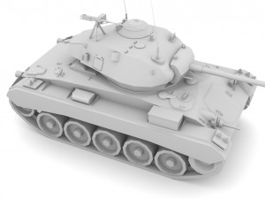 M24 Chaffee Modèle 3D