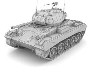 M24 Chaffee Modèle 3D