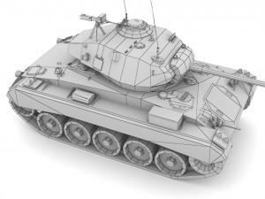 M24 Chaffee Modèle 3D
