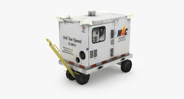 MAC Heater 210HC 3D Model .c4d .max .obj .3ds .fbx .stl .blend 