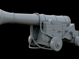 Medieval Cannon 3Dモデル