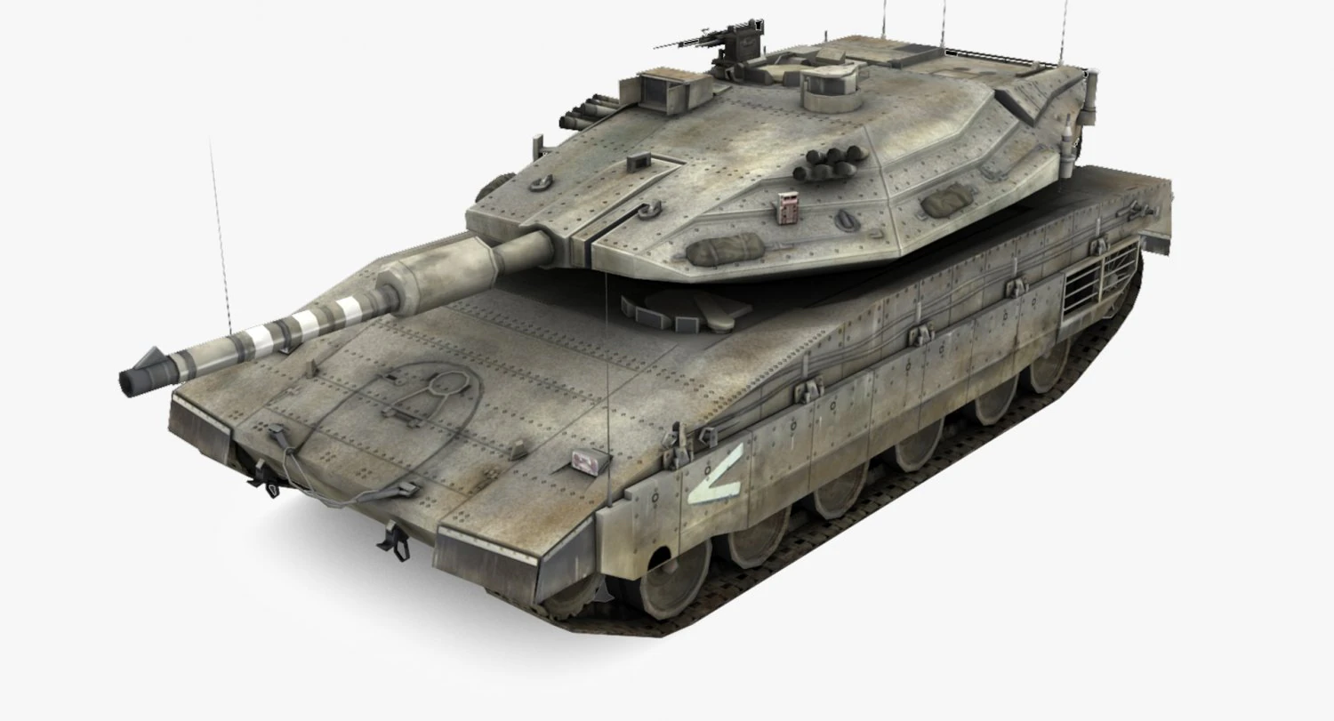 Merkava MK IV 3D Model .c4d .max .obj .3ds .fbx .stl .blend 
