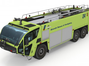 Oshkosh Striker 3000 6x6 Firetruck Modelo 3D