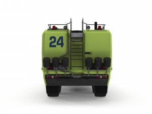 Oshkosh Striker 3000 6x6 Firetruck Modelo 3D