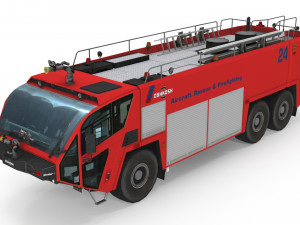 Oshkosh Striker 3000 6x6 Firetruck Modelo 3D