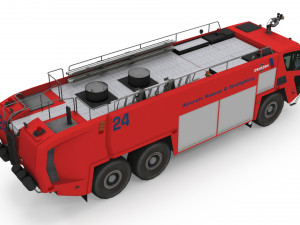 Oshkosh Striker 3000 6x6 Firetruck Modelo 3D