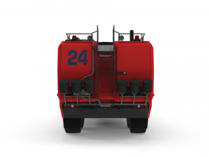 Oshkosh Striker 3000 6x6 Firetruck Modelo 3D