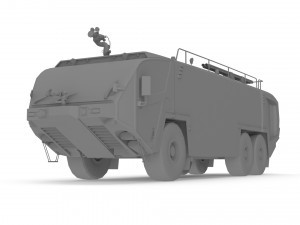 Oshkosh Striker 3000 6x6 Firetruck Modelo 3D
