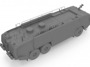 Oshkosh Striker 3000 6x6 Firetruck Modelo 3D