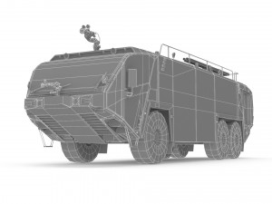 Oshkosh Striker 3000 6x6 Firetruck Modelo 3D
