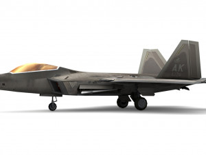 Raptor F22 Modelo 3D