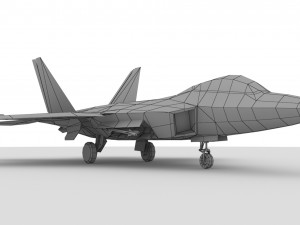 Raptor F22 Modelo 3D