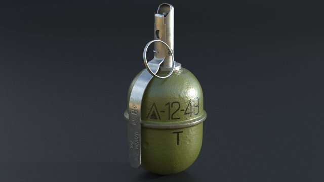 RGD-5 Grenade Modelo 3D .c4d .max .obj .3ds .fbx .stl .blend 